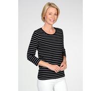 CLARINA - Ganzjahres NOS Rdh.-Shirt,3/4 - Farbe - 900 schwarz-weiss - Größe - 46
