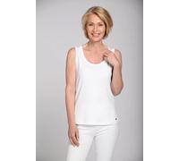 Tanktop CLARINA "Hannah", Damen, Gr. 42, weiß, Obermaterial: 100% Baumwolle., unifarben, Rundhals, ohne Ärmel, Tops, Pima Cotton Interlock (27578527-42) weiß