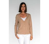 CLARINA - Ganzjahres NOS V-Cardigan, 1/1 - Farbe - 209 sand mel. - Größe - 38