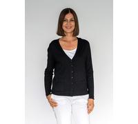 CLARINA - Ganzjahres NOS V-Cardigan, 1/1 - Farbe - 900 schwarz - Größe - 40