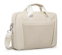GAOCHY 15-16 Zoll Laptop Umhängetasche Business Aktentasche Wasserabweisend Computer Messenger Taschen, Kompatibel mit MacBook Pro 16, MacBook Air 15 M4 2025, 15,6 Zoll Aspire, Vivobook, Perlweiß