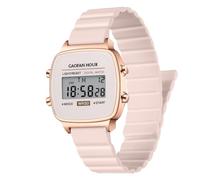 GAOFAN HOUR Wasserdicht Damen Digital Sportuhren mit Alarm Kalender Stoppuhr Chronograph Klassisch Quadratisches Gehäuse, Pink, Classic