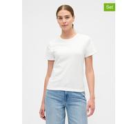 GAP 2er-Set: Shirt in Weiß - Größe M | Damen Tops