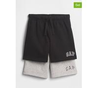 GAP 2er-Set: Sweatshorts in Schwarz - Größe 98 | Kinderhosen