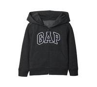 GAP Baby Boy V-tb PTF Bas Fz Logo Kapuzenpullover, B85 Charcoal Hthr Grey, 6-12 Monate