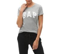 GAP Damen Classic Logo Tee T-Shirt, Grau meliert, Klein
