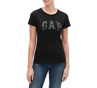 GAP Damen Classic Logo Tee T-Shirt, True Black, Groß
