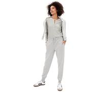 GAP Damen Fleece-Jogginghose mit Logo Sweatpants, Hell, meliert, Grau, Medium