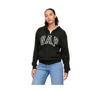 GAP V-GAP HERITAGE FZ HD Kapuzen-Sweatjacke für Damen, schwarz, größe S