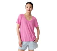 GAP V-SS LINEN SCOOP Damen-T-Shirt, rosa, größe S