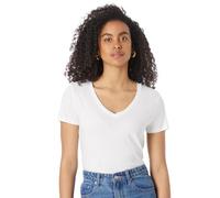 GAP Damen Favorite V-Neck Tee T-Shirt, Weiss/opulenter Garten, Mittel