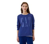 Gap Damen Logo Crewneck Sweatshirt, Bellwether Blue 193943, XS
