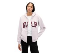 GAP Damen Logo Hoodie Hooded Full Zip Sweatshirt, Fog II, M