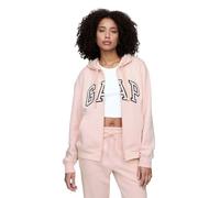 Gap Damen Logo Hoodie Hooded Full Zip Sweatshirt, Misty Rose 2, M