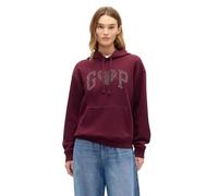 GAP Damen Logo Hoodie Kapuzenpullover, Rot - Tuscan Red, XL