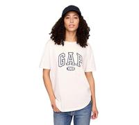 GAP Damen-T-Shirt, kurzärmelig, mit Logo, Pariser Pink, Groß