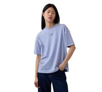 GAP Damen-T-Shirt, kurzärmelig, übergroß, Vintage-Stil, Moonstone V2, Mittel