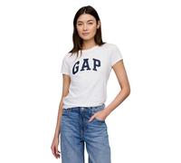 Gap Damen T-Shirt mit klassischem Logo, 2er-Pack, Rosa, Weiß, einfarbig, Mittel