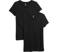 Gap Damen V-ss Fav Crew 2er-Pack T-Shirt