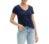 GAP Damen V-ss Fav V SLD T-Shirt, Marineblaue Uniform, Groß