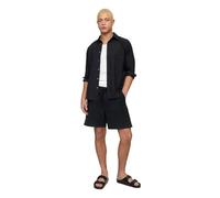 GAP Essential Herren-Shorts, Leinen, 17,8 cm, Schwarz, L