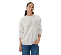 GAP Heritage Damen-T-Shirt mit Rundhalsausschnitt, Weiße Strasssteine, XXL