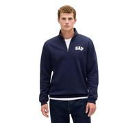 GAP Heritage Herren-Fleece, Viertelreißverschluss, Mockneck, Tapisserie Marineblau, Large
