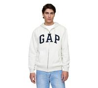 GAP V-HERITAGE LOGO FZ SNL Kapuzensweatjacke für Herren, weiß, größe XL