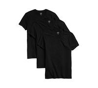 GAP Herren 3er-Pack V-Ausschnitt T-Shirt, True Black, Mittel