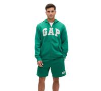 Gap Herren Heritage Logo Full Zip Hoodie Kapuzenpullover, Urlaub Grün, Medium