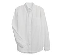 GAP Herren Langärmeliges Oxford Knopfleiste Hemd mit Button-Down-Kragen, Weiß, L