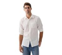 GAP Herren Leinenhemd Langarm Standard Fit, Neu Off White V2, L