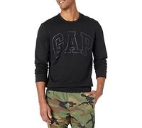GAP Herren Logo Fleece Crew Sweatshirt Kapuzenpullover, Schwarz, XX-Large