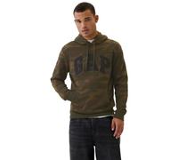GAP V-PRINTED HERITAGE LOGO PO Herren Kapuzenpullover, khaki, größe XS