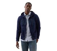 GAP Herren Logo Hoodie Hooded Full Zip Sweatshirt, Tapisserie Marineblau, Small