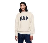 GAP Herren Logo Mockneck Crew Sweatshirt, Carls Stone, X-Large