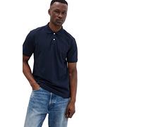 GAP Herren Logo-Piqué-Poloshirt Polohemd, Tapisserie Marineblau, Mittel