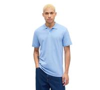 Gap Herren-Piqué-Poloshirt mit Logo, Blaues Wildleder, L