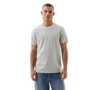 Gap Herren-T-Shirt für den Alltag, weich, Rundhalsausschnitt, Meliert, Grau, L