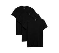 GAP Herren-T-Shirt mit Rundhalsausschnitt, 3er-Pack, True Black, Small