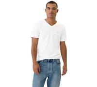 GAP Herren-T-Shirt mit weichem Logo, V-Ausschnitt, White V2 Global, XX-Large