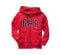 GAP Jungen Logo Hoodie Hooded Full Zip Sweatshirt, Reines Rot, 2XL