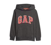 GAP Jungen Logo Hoodie Kapuzenpullover, Anthrazit, S