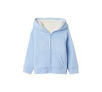 GAP Kapuzen-Sweatshirt mit durchgehendem Reißverschluss für Mädchen mit Logo, Cerulean Blue 402, 18-24 Monate