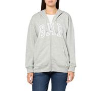 GAP V-GAP HERITAGE FZ HD Kapuzen-Sweatjacke für Damen, grau, größe XL