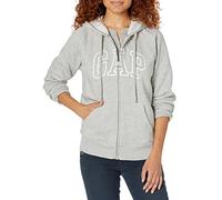 Gap Kapuzenpullover mit Logo für Damen, durchgehendem Reißverschluss, XL