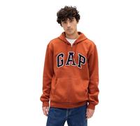 GAP Logo Heritage Hoodie Hooded Full Zip Sweatshirt, Copper Spice 245 II, X-Small