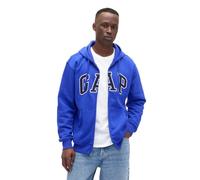 GAP Logo Heritage Hoodie Hooded Full Zip Sweatshirt, Royal Gem, Medium