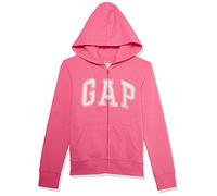 GAP Mädchen Logo Hoodie Hooded Full Zip Sweatshirt, Rosa Jubilee Nylon auf, L