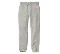 GAP Mädchen V-Logo Jogger New Trainingshose, Grau meliert, S